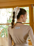Load image into Gallery viewer, Fluffy Oversized Double Layered Scrunchie - White