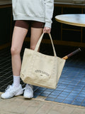 Load image into Gallery viewer, Your Whole Universe Tote Bag - Branded Applique Heavy Cotton Canvas Tote Bag - Cream Lemon