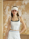 Load image into Gallery viewer, Chatsworth | Layered Cropped Tank Top - White