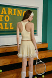 Load image into Gallery viewer, Hampstead | Brushed Racerback Fitted Tank Top – Cream Lemon