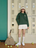 Load image into Gallery viewer, Printed Crewneck 530g Cotton - COTE LIRRE Country Club – Forest Green