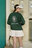 Load image into Gallery viewer, Printed Crewneck 530g Cotton - COTE LIRRE Country Club – Forest Green