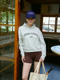 Load image into Gallery viewer, Richmond | COTE LIBRE Printed Logo Cropped Hoodie Short Hoodie 350g Cotton - Grey Marl