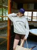 Load image into Gallery viewer, Richmond | COTE LIBRE Printed Logo Cropped Hoodie Short Hoodie 350g Cotton - Grey Marl