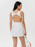 Load image into Gallery viewer, Highclere | Open-Back Slim-Fit All Court Dress Pleated Dress