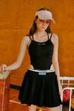 Load image into Gallery viewer, Wimbledon | Contrast Trim Classic High-Waisted Pleated Skirt